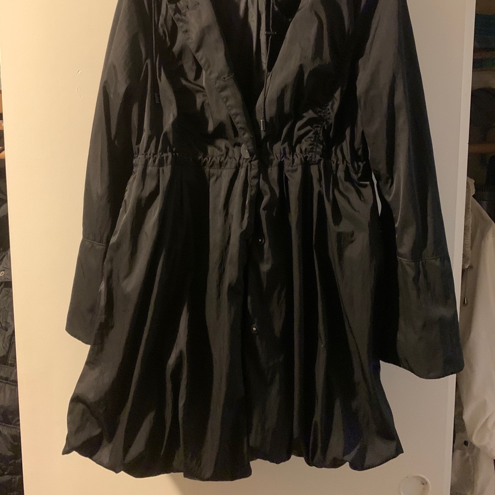 Black nylon coat